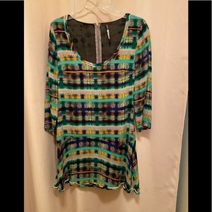 Short day or night multi colored dress